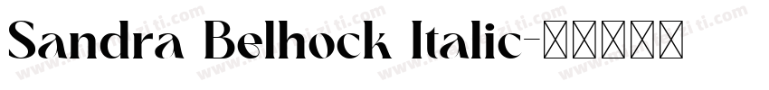 Sandra Belhock Italic字体转换